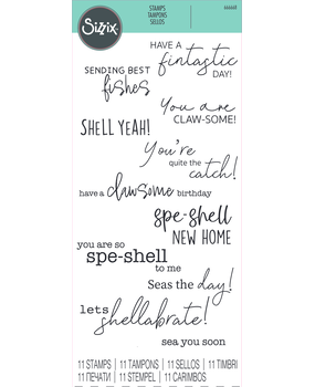 Sizzix Clear Stamps Seas the Day (11pcs) (666668) (OUTLET)