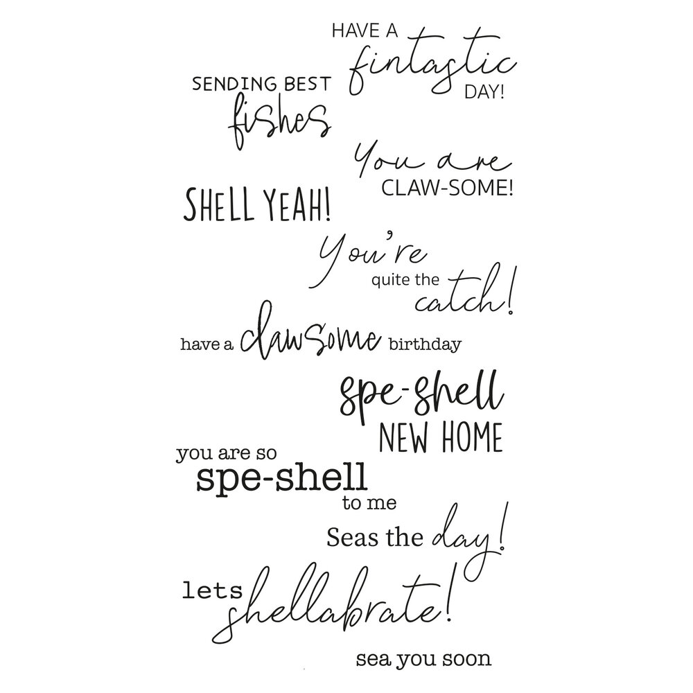 Sizzix Clear Stamps Seas the Day (11pcs) (666668) (OUTLET)