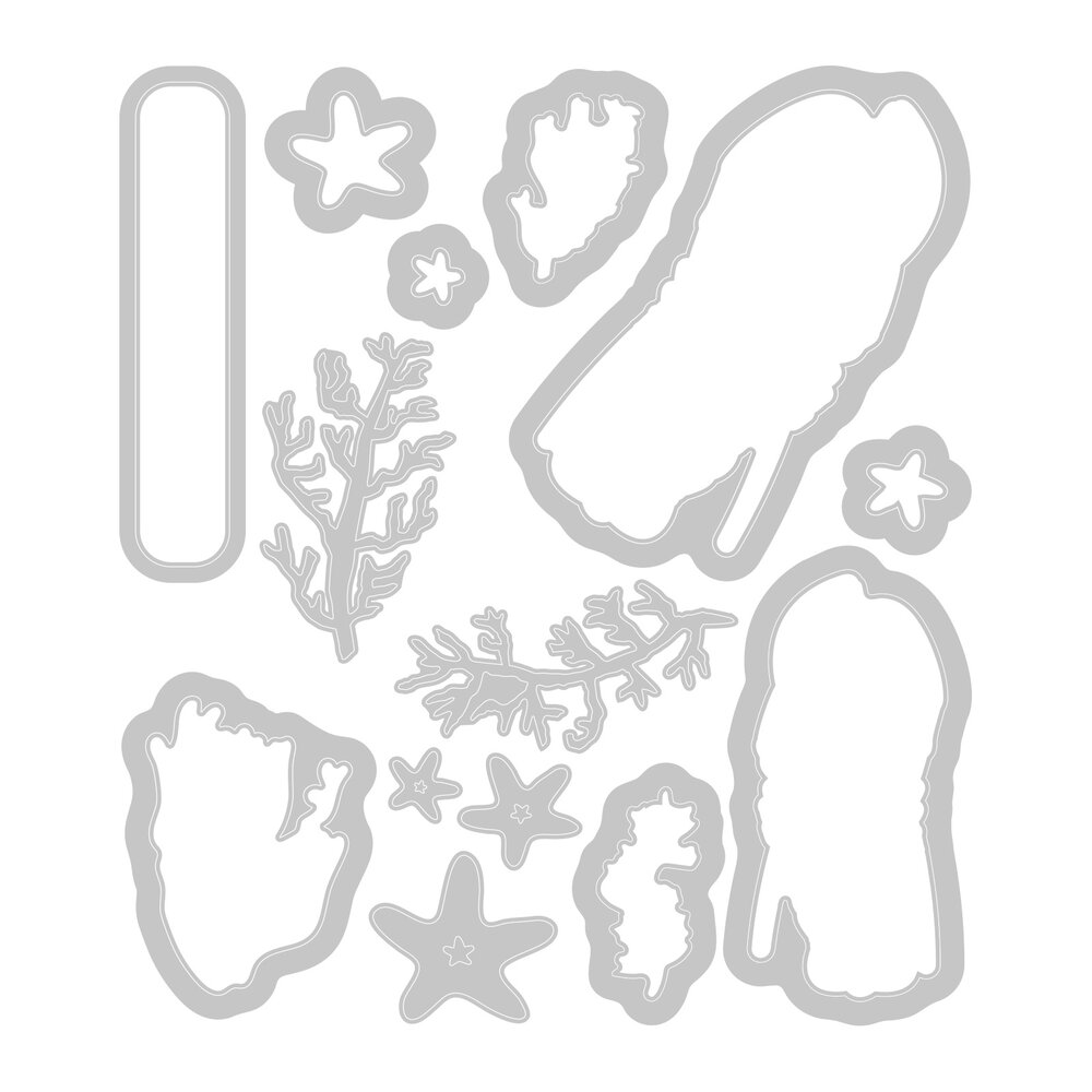 Sizzix Framelits Die w/Stamps Stamps You're my Lobster (14+10pcs) (666671)