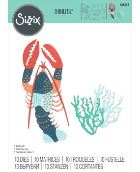 Sizzix Thinlits Die Ocean Critters (10pcs) (666673) Sizzix Thinlits Die Ocean Critters (10pcs) (666673)