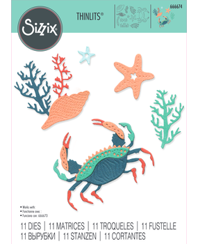 Sizzix Thinlits Die Ocean Medley (11pcs) (666674) Sizzix Thinlits Die Ocean Medley (11pcs) (666674)