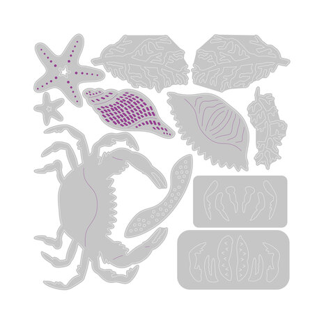 Sizzix Thinlits Die Ocean Medley (11pcs) (666674)