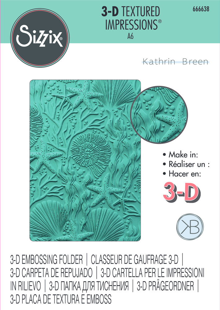 Sizzix 3D Textured Impressions by Kath Breen Under the Sea (666638)