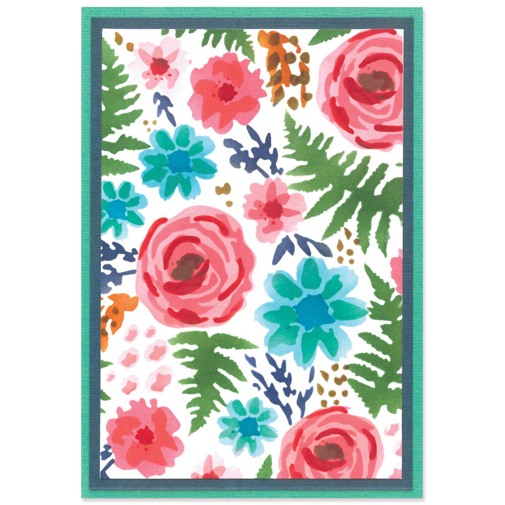 Sizzix Layered Stencil Abstract Blooms (4pcs) (666666) Sizzix Layered Stencil Abstract Blooms (4pcs) (666666)