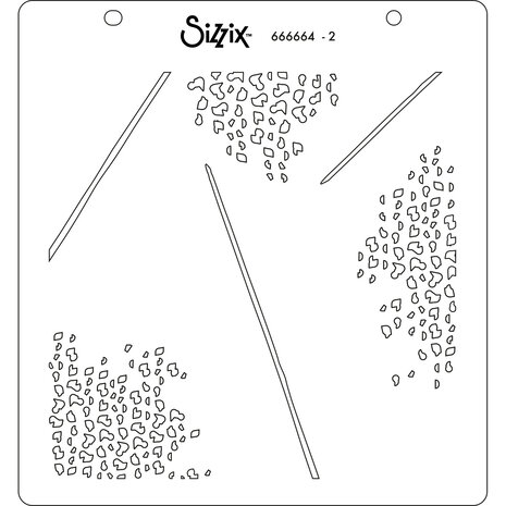 Sizzix Layered Stencil Fern (4pcs) (666664)