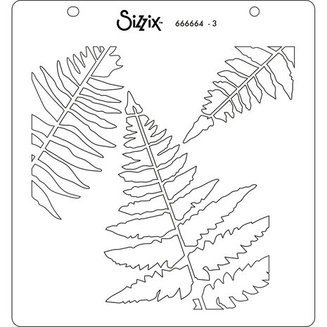 Sizzix Layered Stencil Fern (4pcs) (666664)