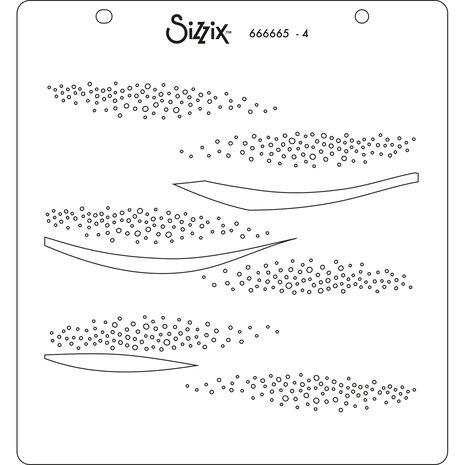 Sizzix Layered Stencil Sea Scape (4pcs) (666665)