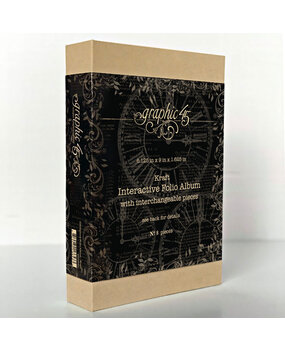 Graphic 45 Interactive Folio Album w/ Interchangeable Pieces - Kraft (4502921) Graphic 45 Interactive Folio Album w/ Interchangeable Pieces - Kraft (4502921)