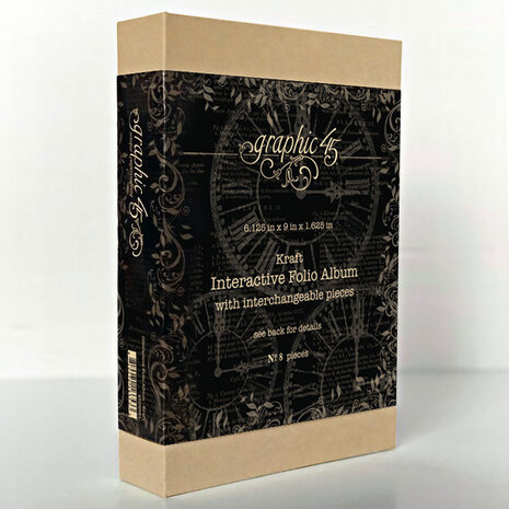 Graphic 45 Interactive Folio Album w/ Interchangeable Pieces - Kraft (4502921) Graphic 45 Interactive Folio Album w/ Interchangeable Pieces - Kraft (4502921)