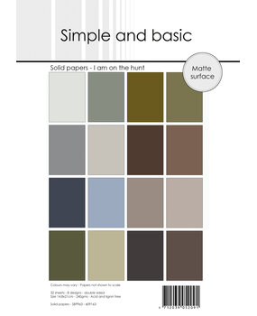 Simple and Basic I Am on the Hunt A5 Solid Papers (SBP963) (DISCONTINUED)