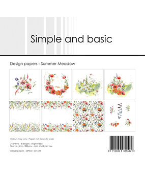 Simple and Basic Summer Meadow 6x6 Inch Paper Pack (SBP533) (DISCONTINUED)