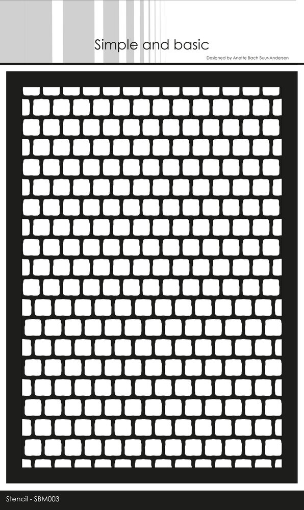 Simple and Basic Copplestones Stencil (SBM003) (OUTLET)