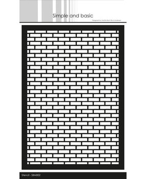 Simple and Basic Bricks Stencil (SBM002) (DISCONTINUED)