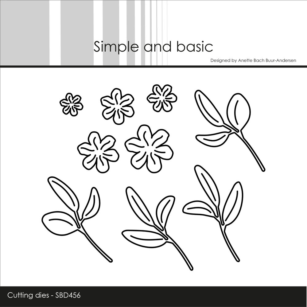 Simple and Basic Flowers and Leaves Dies (SBD456) (DISCONTINUED)