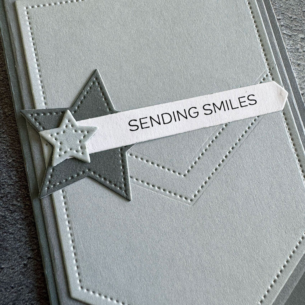 Simple and Basic Reverse Fishtail w/Stars Dies (SBD452)