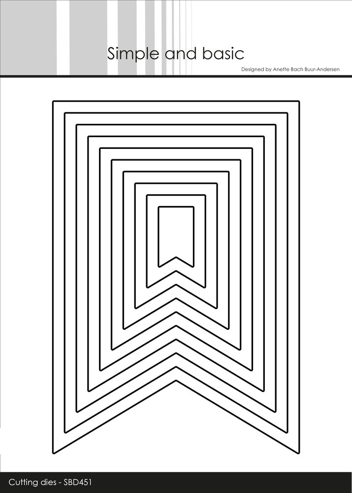 Simple and Basic A6 Fishtail Dies (SBD451) (OUTLET)