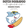 Dutch Doobadoo Rubber Stamp Haai Cool Dude (497.004.012) (OUTLET)