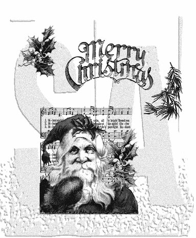 Stampers Anonymous Santa's Wish Tim Holtz Cling Stamps (CMS032) Stampers Anonymous Santa's Wish Tim Holtz Cling Stamps (CMS032)