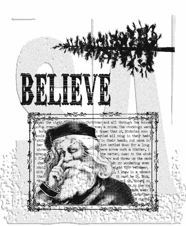 Stampers Anonymous Just Believe Tim Holtz Cling Stamps (CMS031) Stampers Anonymous Just Believe Tim Holtz Cling Stamps (CMS031)