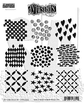 Stampers Anonymous Get Your Rocks On Dylusions Cling Stamps (DYR10014)