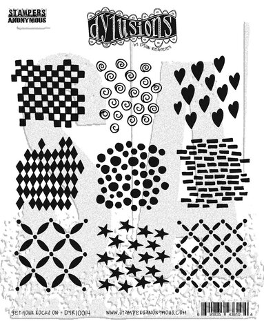 Stampers Anonymous Get Your Rocks On Dylusions Cling Stamps (DYR10014) Stampers Anonymous Get Your Rocks On Dylusions Cling Stamps (DYR10014)
