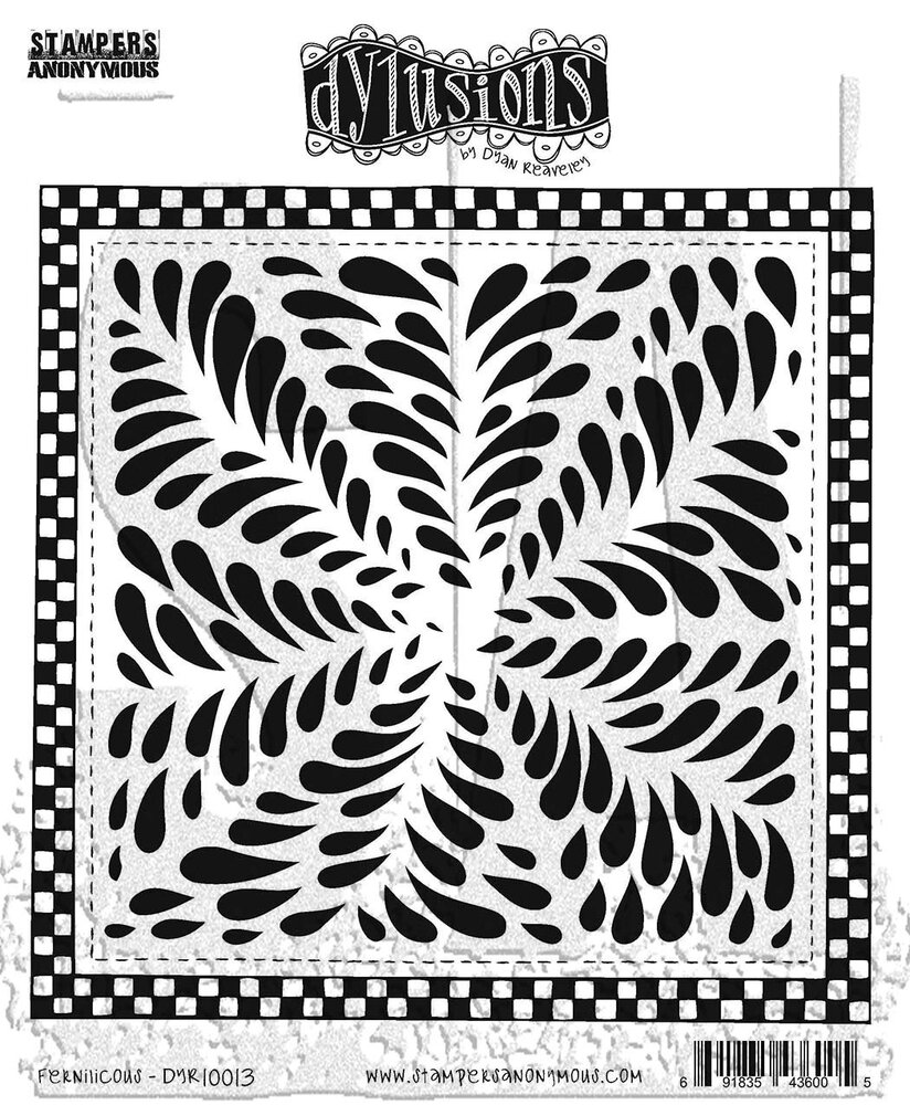 Stampers Anonymous Fernilicous Dylusions Cling Stamps (DYR10013)