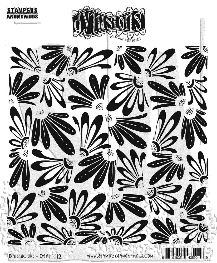 Stampers Anonymous Daisylicious Dylusions Cling Stamps (DYR10012) Stampers Anonymous Daisylicious Dylusions Cling Stamps (DYR10012)