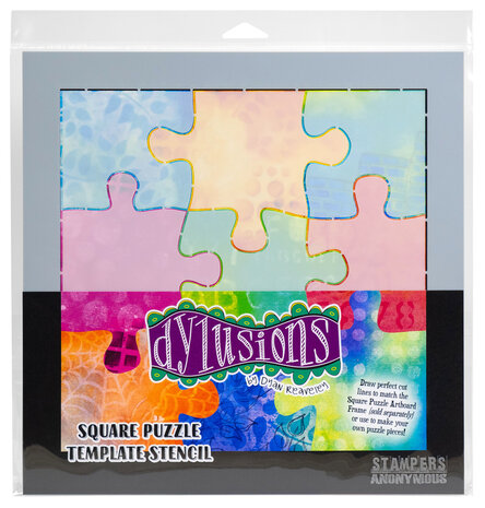 Stampers Anonymous Template Stencil Dylusions Square Puzzle (DYPZS) Stampers Anonymous Template Stencil Dylusions Square Puzzle (DYPZS)