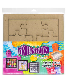 Stampers Anonymous Artboard Frame Dylusions Square Puzzle (DYPZ)