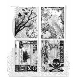 Stampers Anonymous Ornate Collages Tim Holtz Cling Stamps (CMS040)