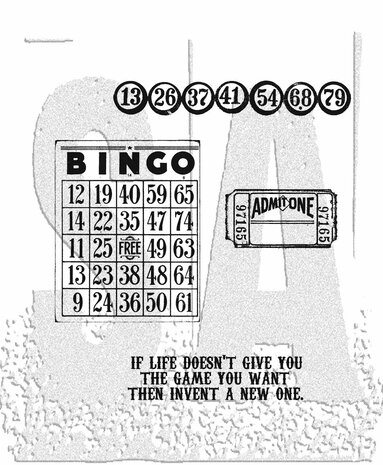 Stampers Anonymous Game Of Life Tim Holtz Cling Stamps (CMS036) Stampers Anonymous Game Of Life Tim Holtz Cling Stamps (CMS036)