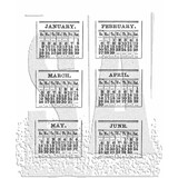 Stampers Anonymous Calendar 1 Tim Holtz Cling Stamps (CMS034)
