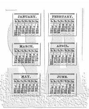 Stampers Anonymous Calendar 1 Tim Holtz Cling Stamps (CMS034)