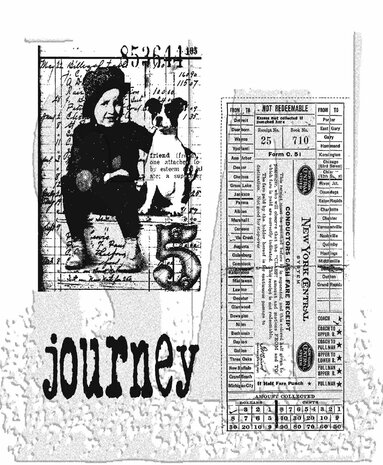 Stampers Anonymous Traveling Friends Tim Holtz Cling Stamps (CMS022) Stampers Anonymous Traveling Friends Tim Holtz Cling Stamps (CMS022)