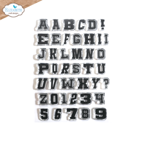 Elizabeth Craft Designs Remember Moments A5 Stamps Wonky Letters (CS360)