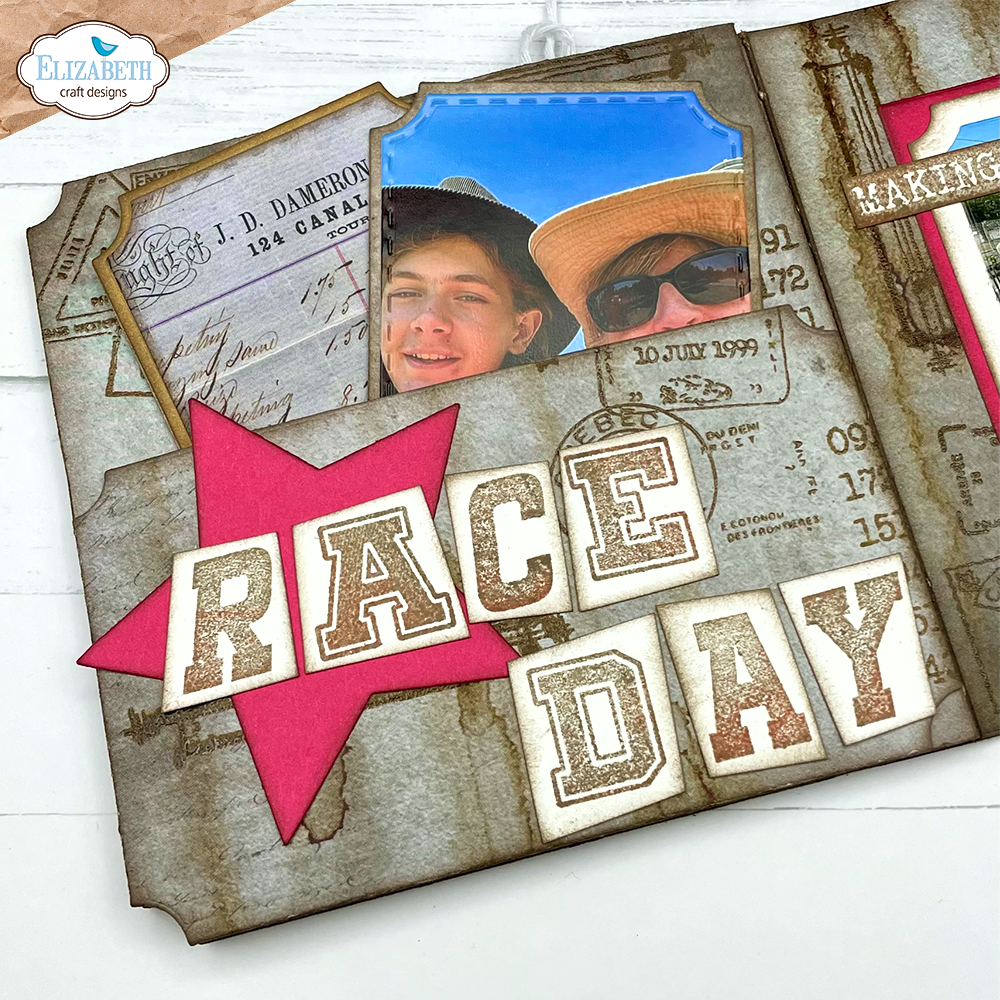 Elizabeth Craft Designs Remember Moments A5 Stamps Wonky Letters (CS360)