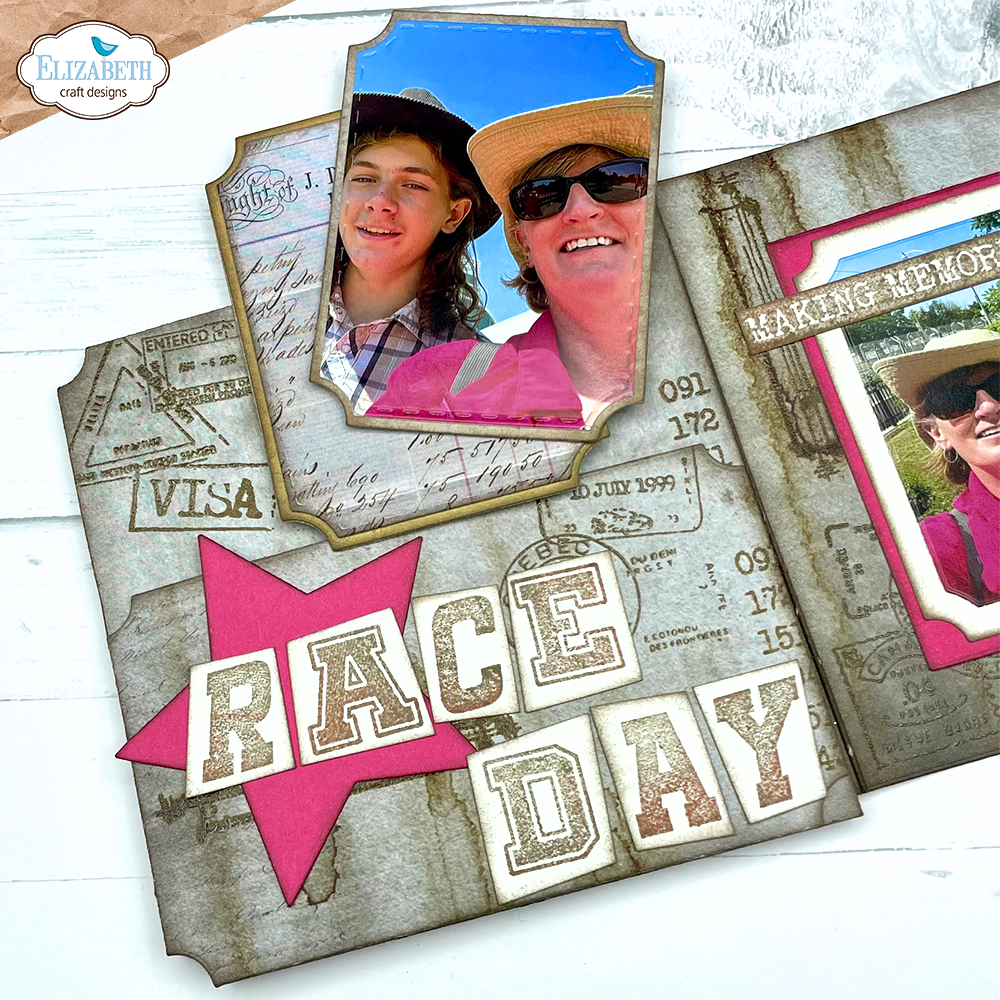 Elizabeth Craft Designs Remember Moments A5 Stamps Wonky Letters (CS360)