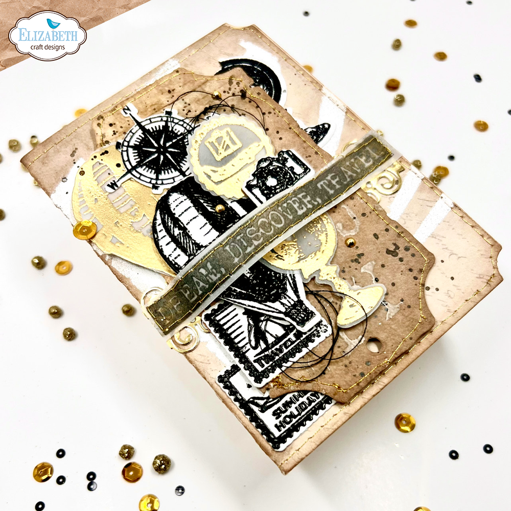 Elizabeth Craft Designs Remember Moments Stamp & Die Around the World (CSD361)