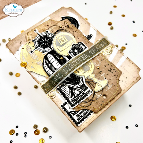 Elizabeth Craft Designs Remember Moments Stamp & Die Around the World (CSD361)