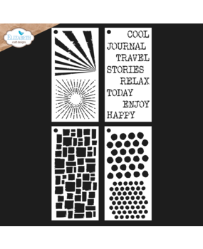 Elizabeth Craft Designs Remember Moments Journal Stencils 4 (4pcs) (S053)
