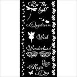 Stamperia Wonderland Thick Stencil 12x25cm Magic Day (KSTDL96)