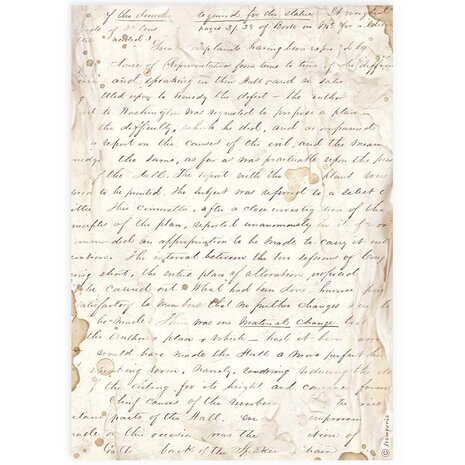 Stamperia Handmade Letter A4 Rice Paper (6pcs) (DFSA4913) Stamperia Handmade Letter A4 Rice Paper (6pcs) (DFSA4913)