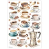 Stamperia Cups A4 Rice Paper (6pcs) (DFSA4912) (DISCONTINUED) Stamperia Cups A4 Rice Paper (6pcs) (DFSA4912) (DISCONTINUED)