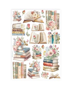 Stamperia Books A4 Rice Paper (6pcs) (DFSA4911) Stamperia Books A4 Rice Paper (6pcs) (DFSA4911)