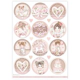 Stamperia Baby Girl Rounds A4 Rice Paper (6pcs) (DFSA4905) (DISCONTINUED) Stamperia Baby Girl Rounds A4 Rice Paper (6pcs) (DFSA4905) (DISCONTINUED)