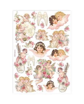 Stamperia Angels A4 Rice Paper (6pcs) (DFSA4925) (DISCONTINUED) Stamperia Angels A4 Rice Paper (6pcs) (DFSA4925) (DISCONTINUED)