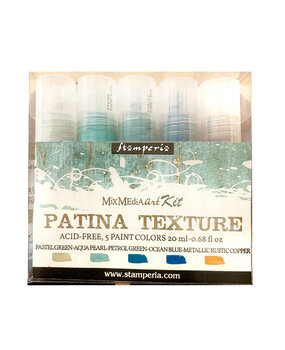 Stamperia Patina Texture Paints 5x20ml (KE55) Stamperia Patina Texture Paints 5x20ml (KE55)