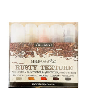 Stamperia Rusty Texture Paints 5x20ml (KE56) Stamperia Rusty Texture Paints 5x20ml (KE56)