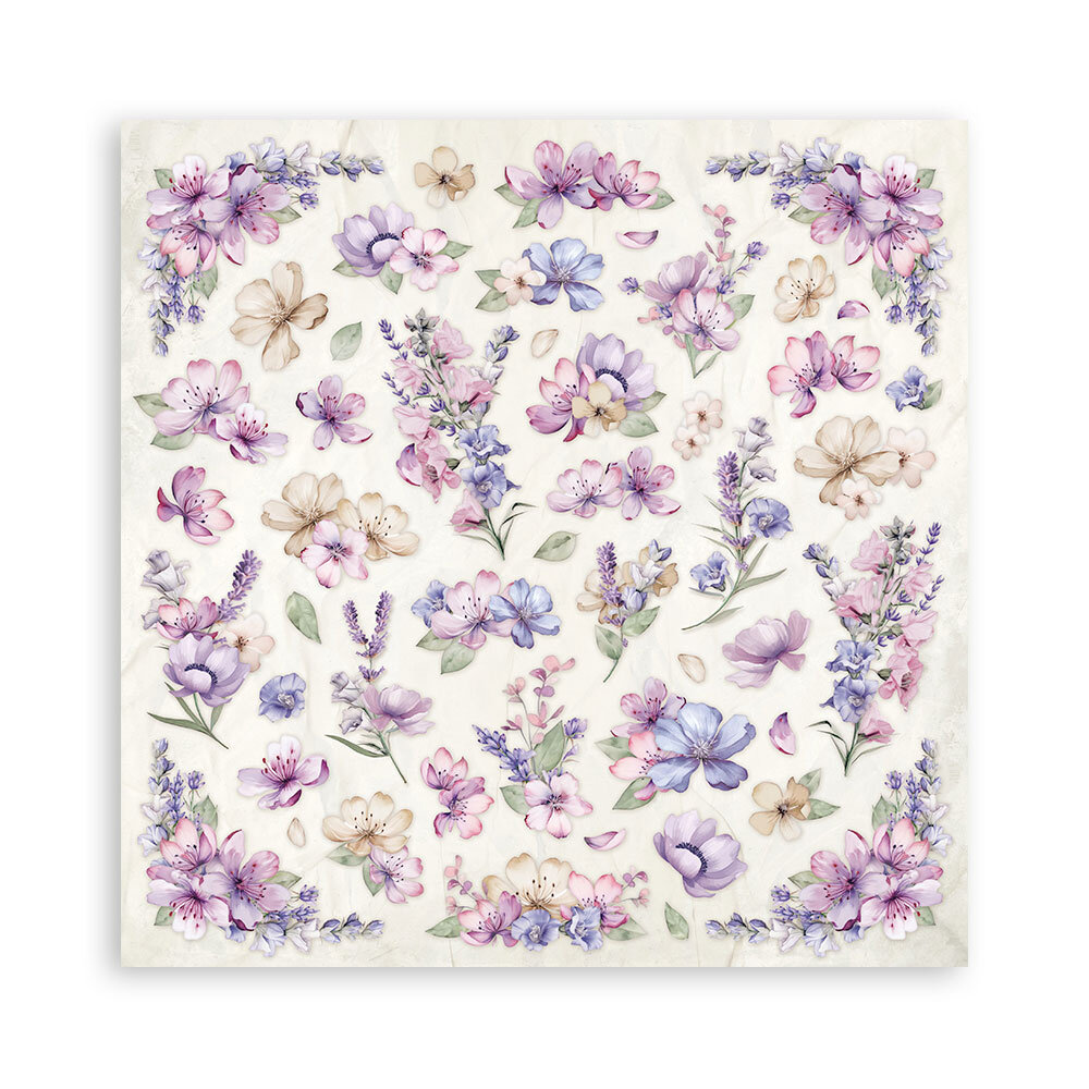 Stamperia Lavender 8x8 Inch Paper Pack (SBBS108)