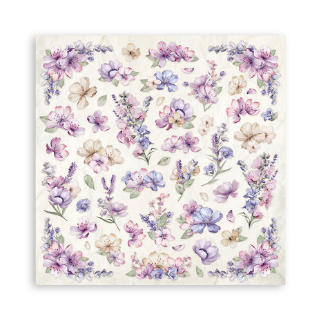 Stamperia Lavender 12x12 Inch Paper Pack (SBBL155)